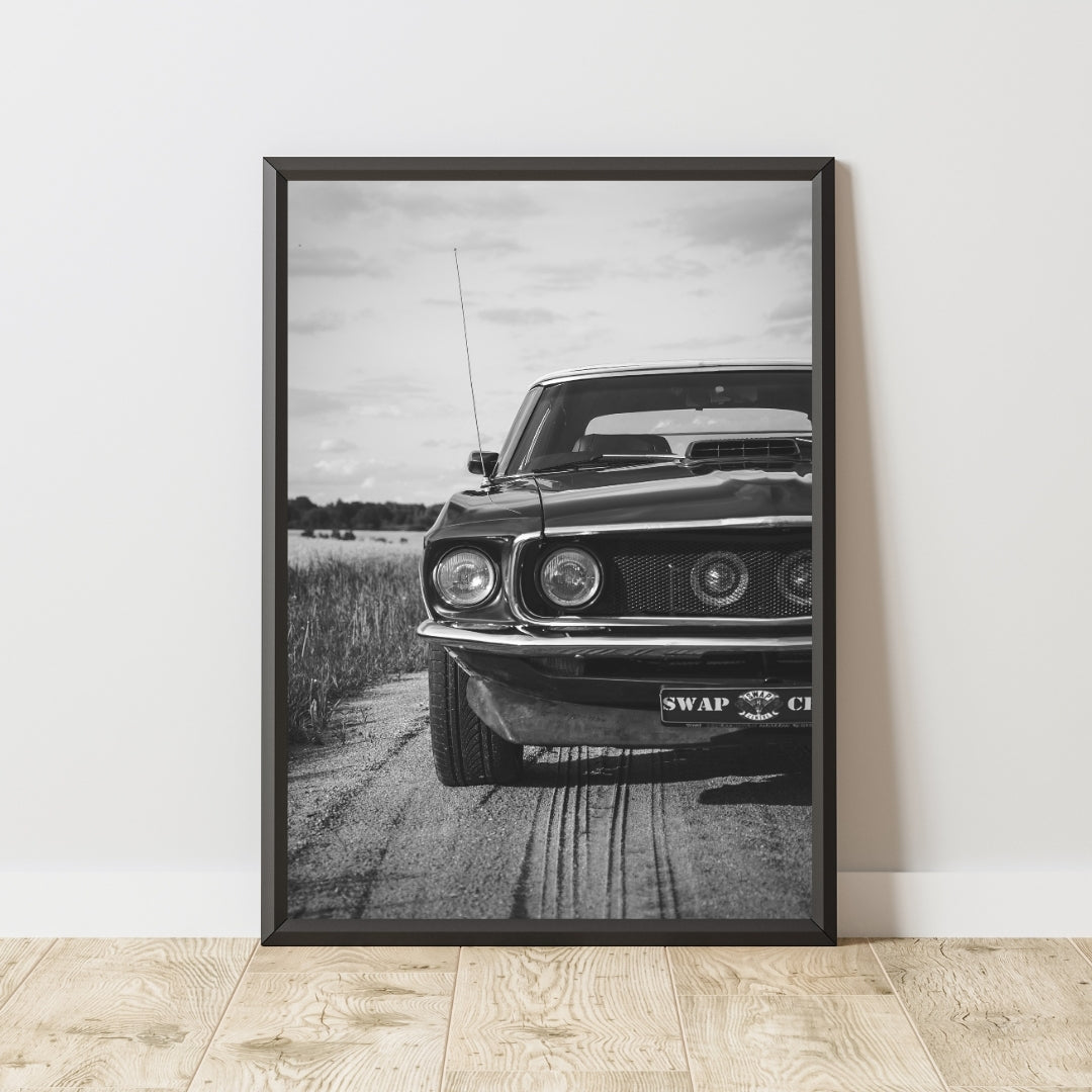 Vintage Ford Mustang Poster