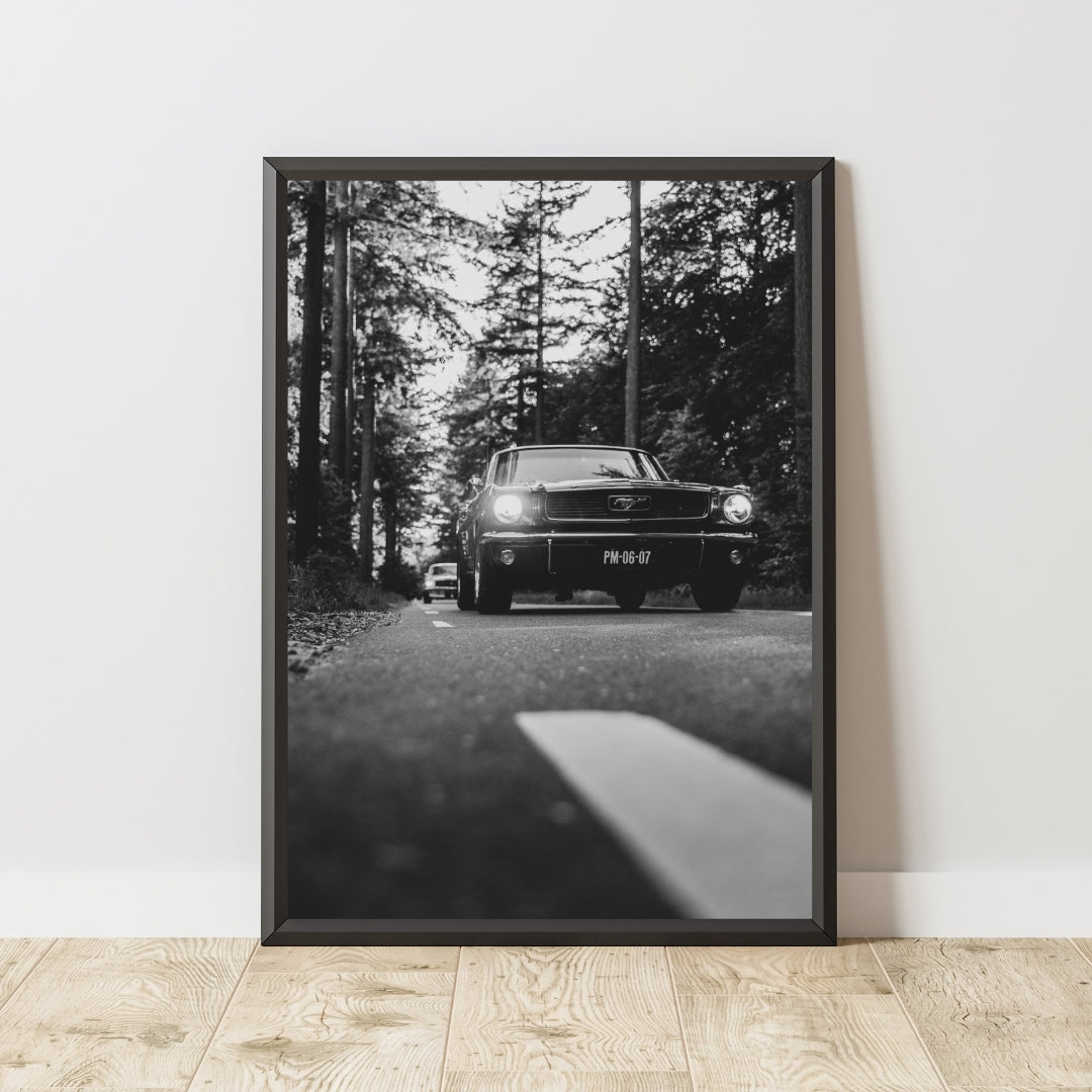 Vintage Ford Mustang Poster