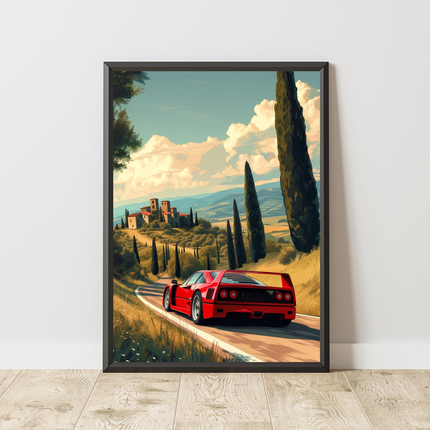 Ferrari F40 Poster AI