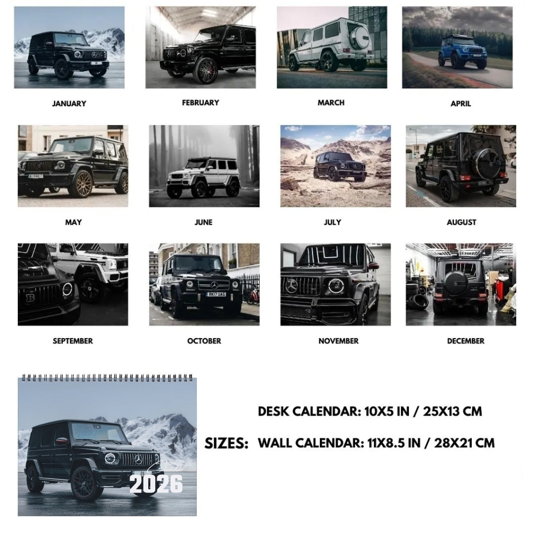 Mercedes G-Wagon Calendar