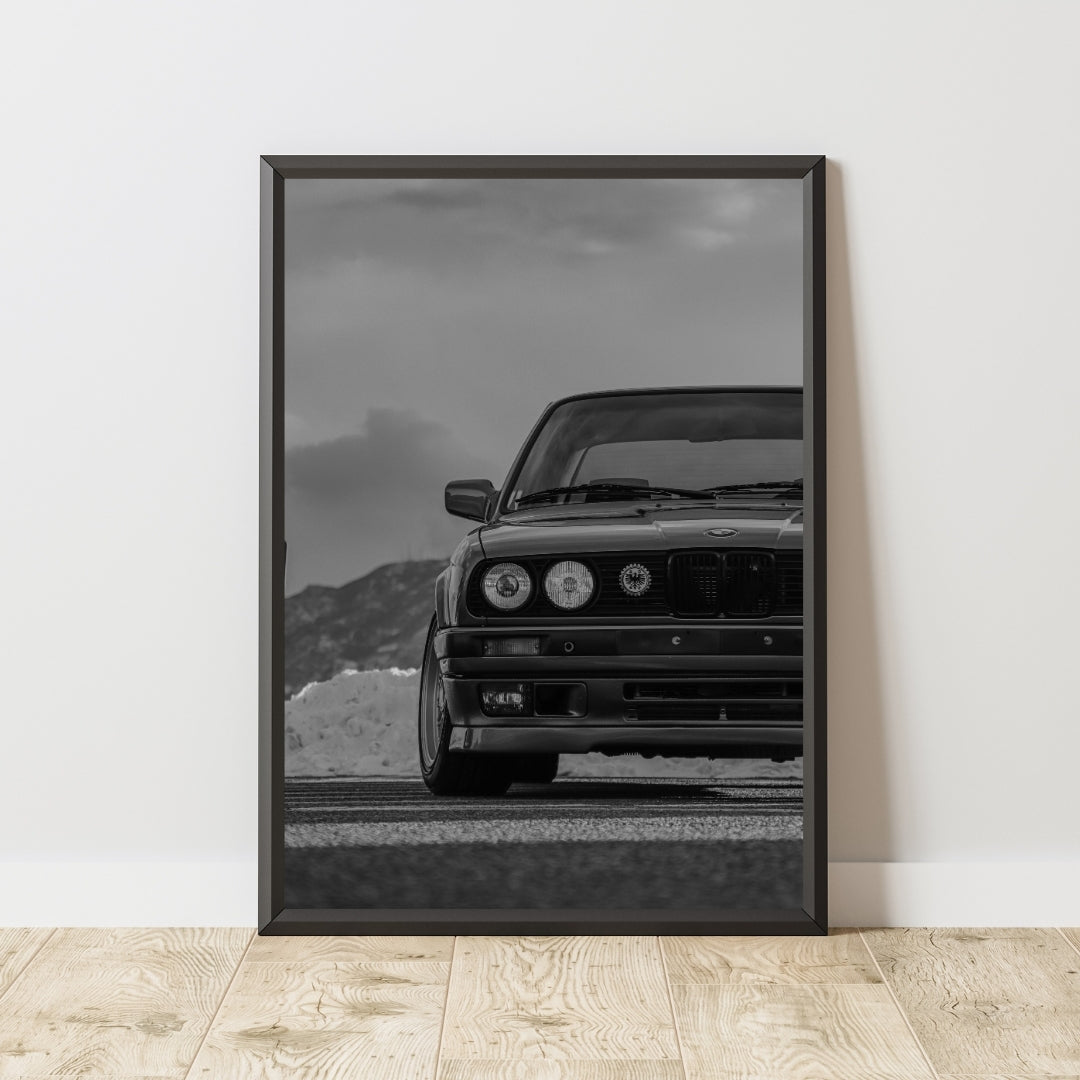 Vintage BMW E30 Poster