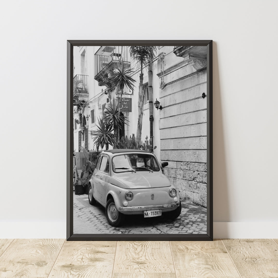 Vintage Fiat 500 Poster