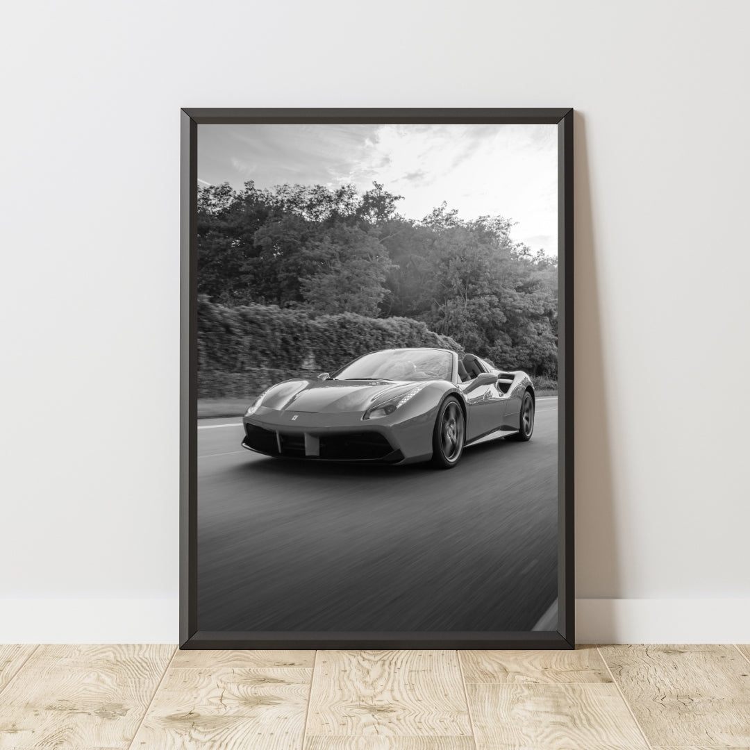 Ferrari 488 Spider Poster