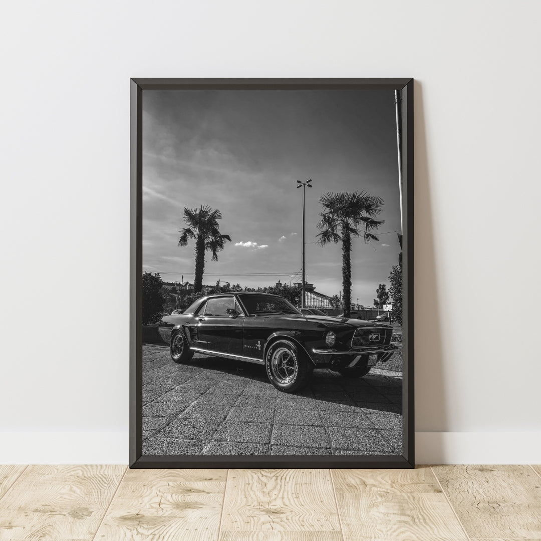 Vintage Ford Mustang Poster