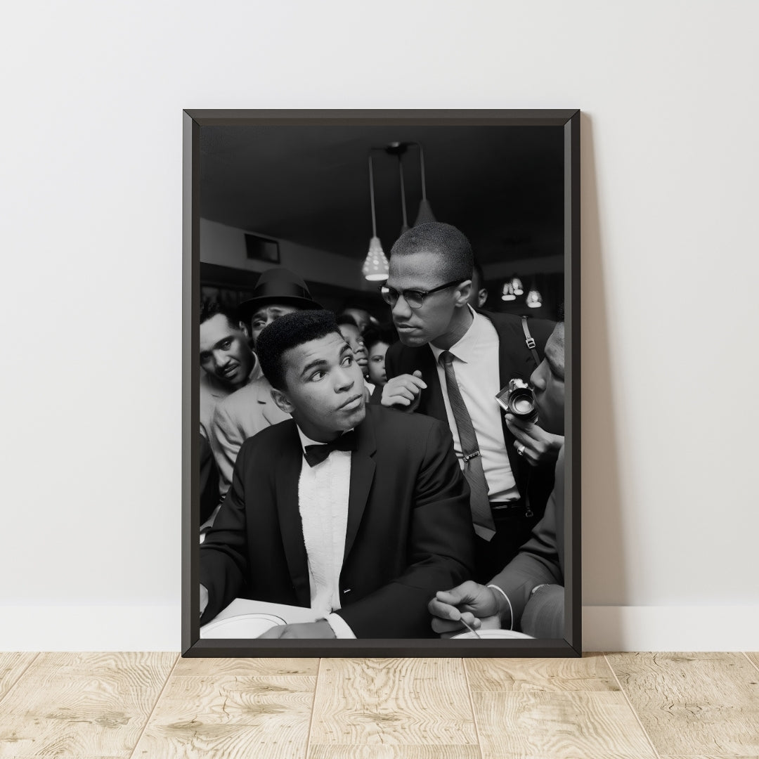 Muhammad Ali and Malcolm X Poster