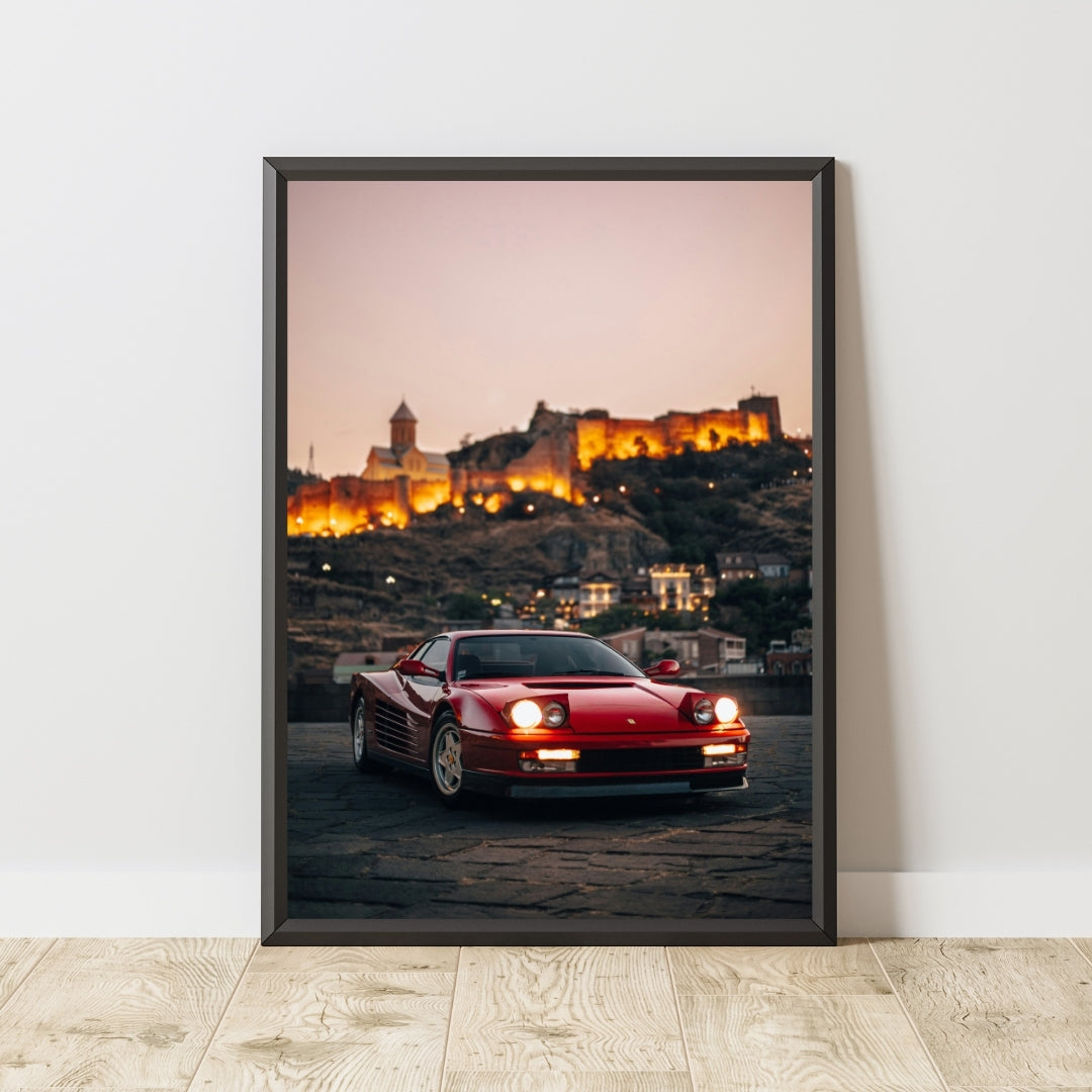 Ferrari Testarossa Poster