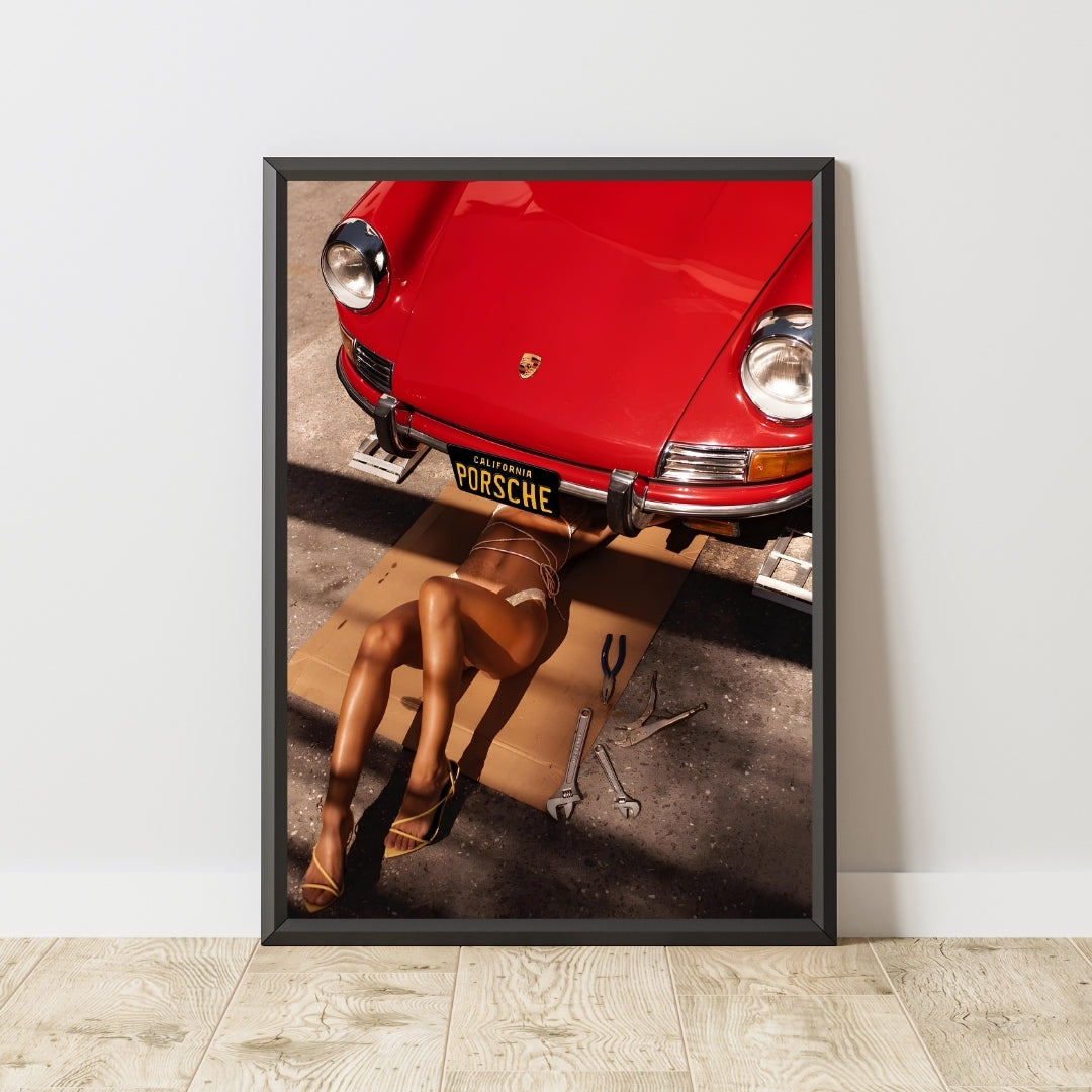 Vintage Porsche Poster