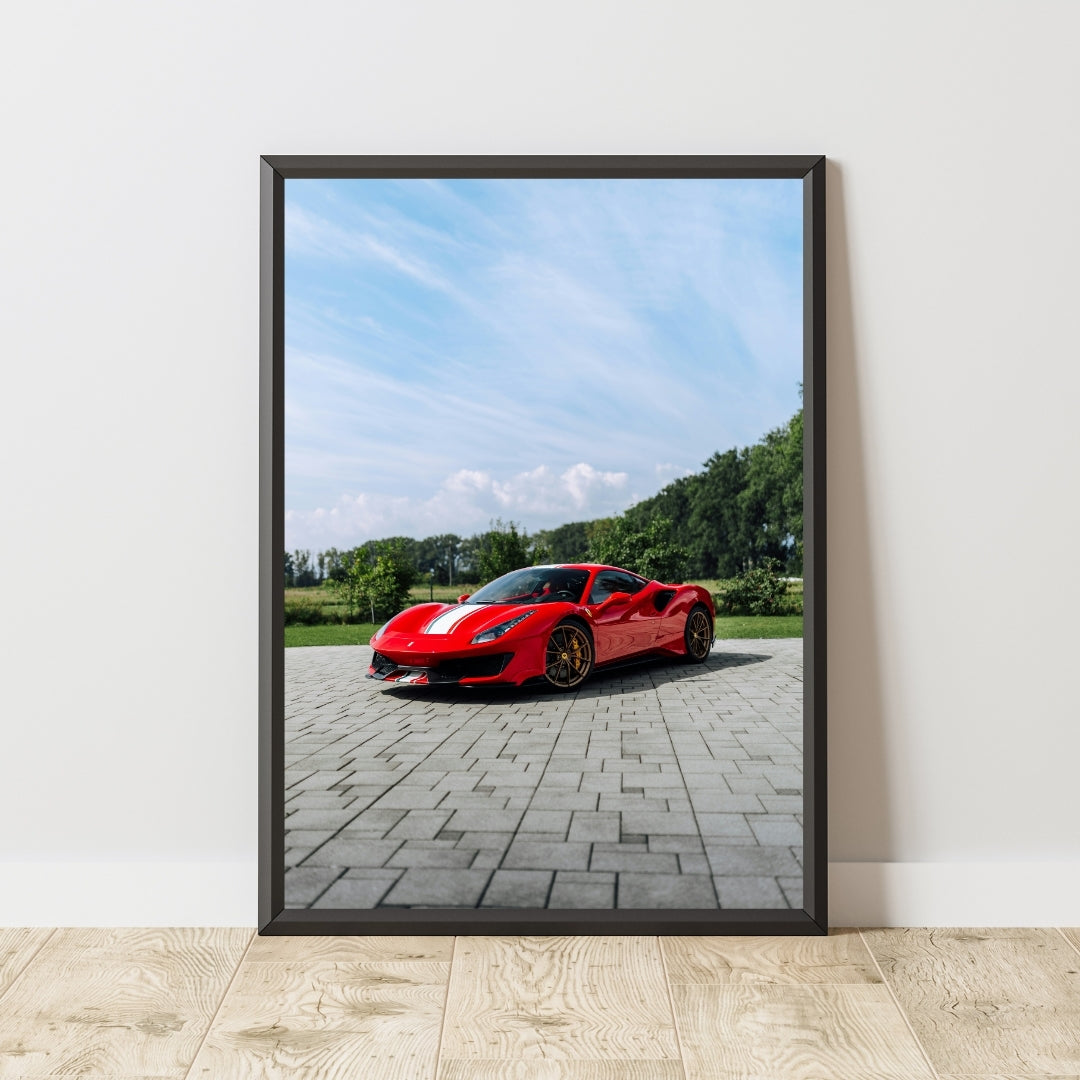 Ferrari 488 Pista Poster