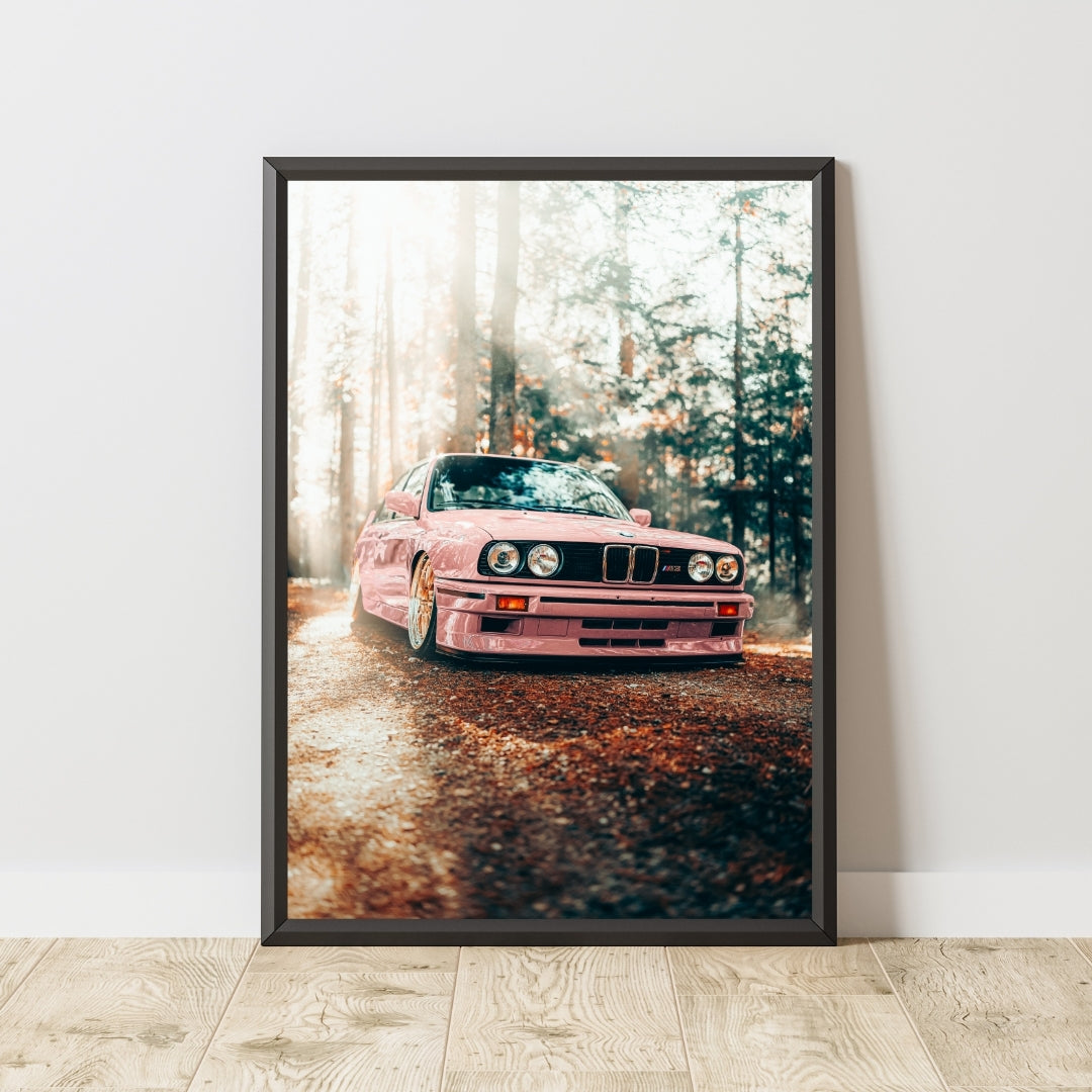 Vintage BMW M3 Poster