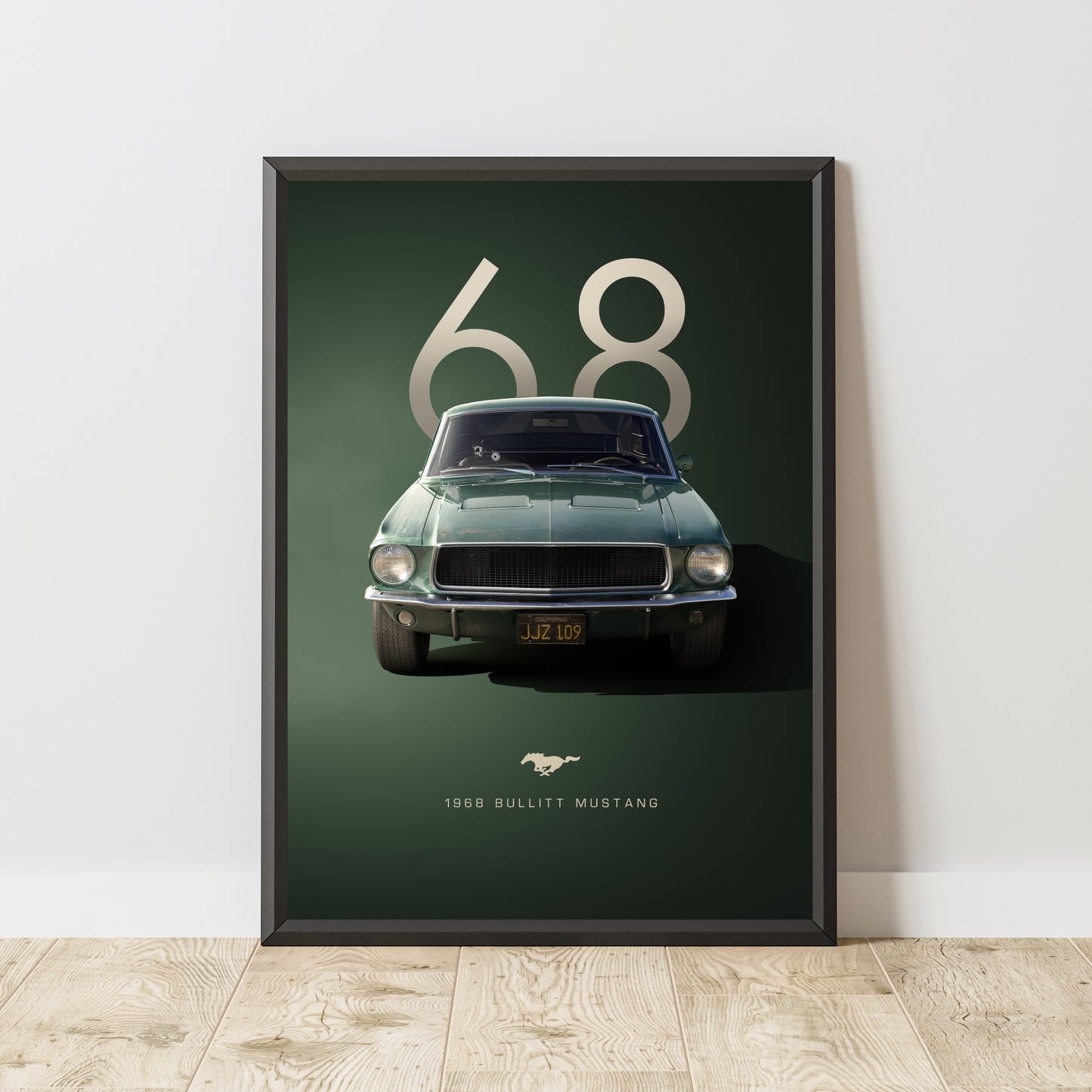 Vintage Ford Mustang Poster