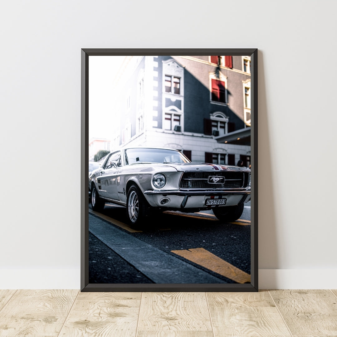 Vintage Ford Mustang Poster