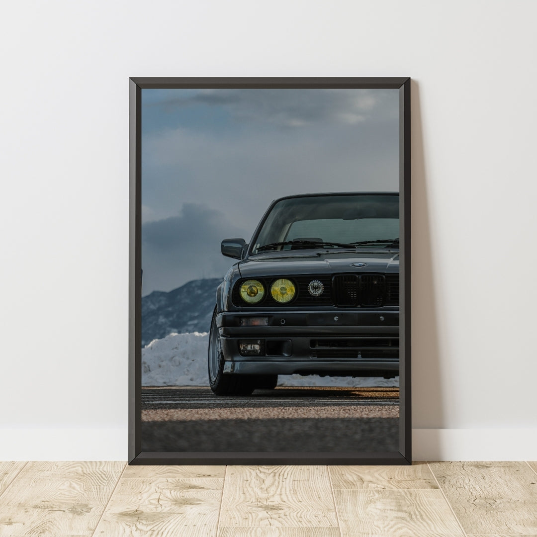 Vintage BMW E30 Poster