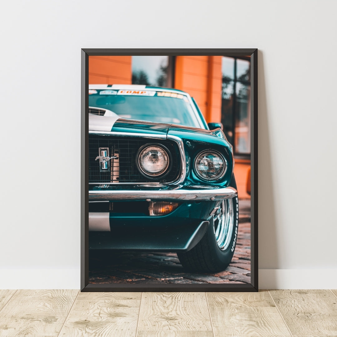 Vintage Ford Mustang Poster