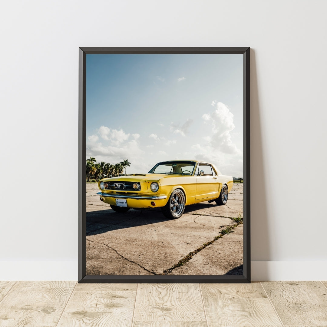 Vintage Ford Mustang Poster