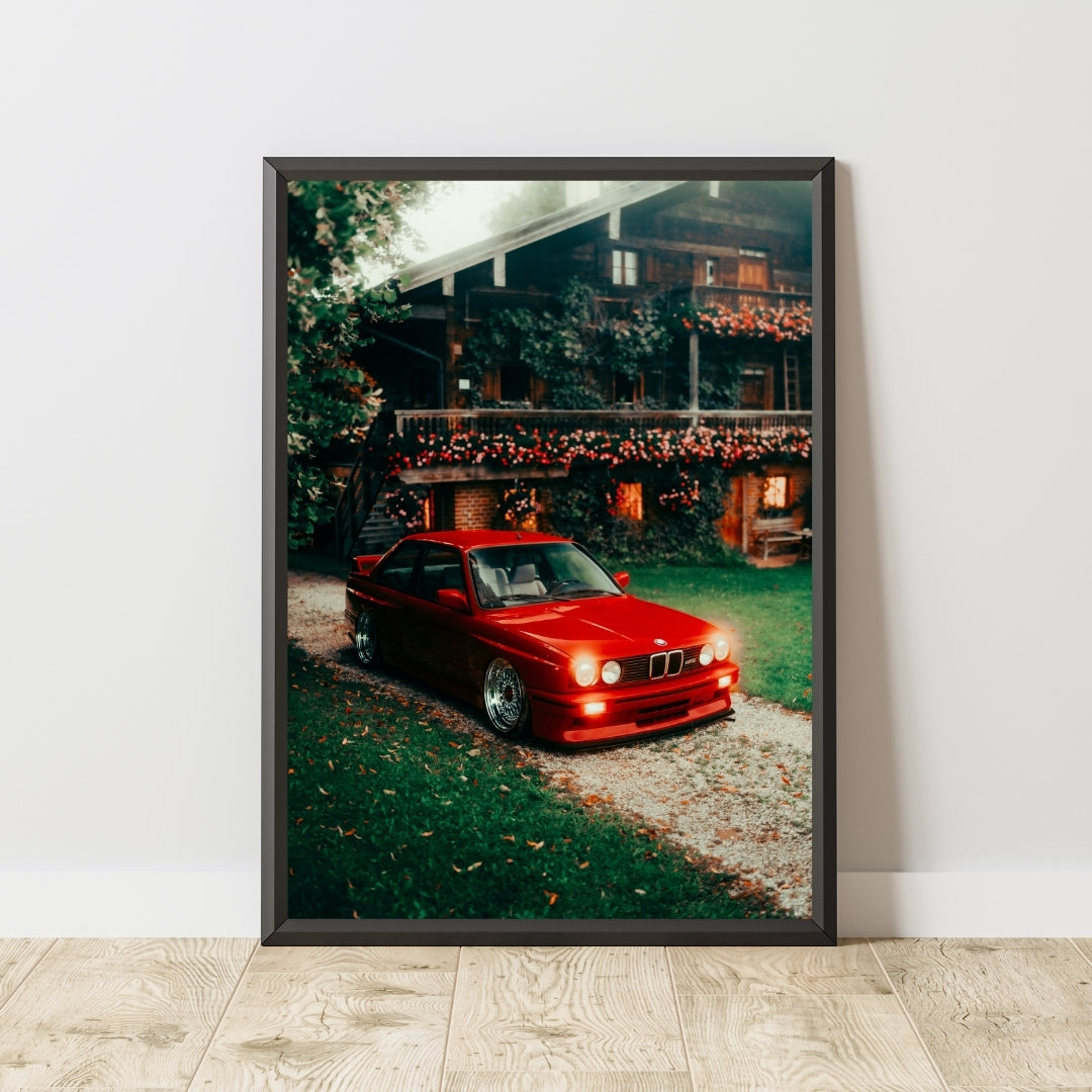 Vintage BMW E30 Poster