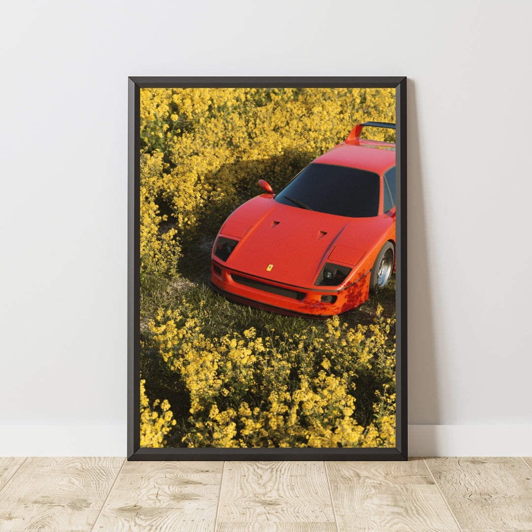 Ferrari F40 Poster