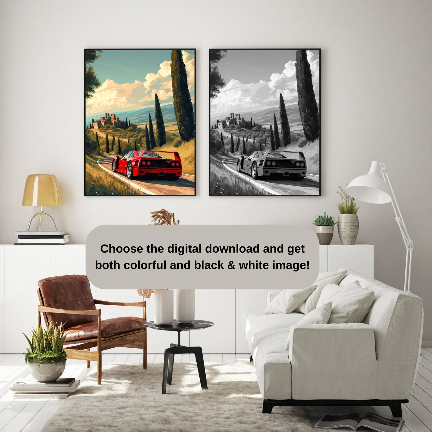 Ferrari F40 Poster AI