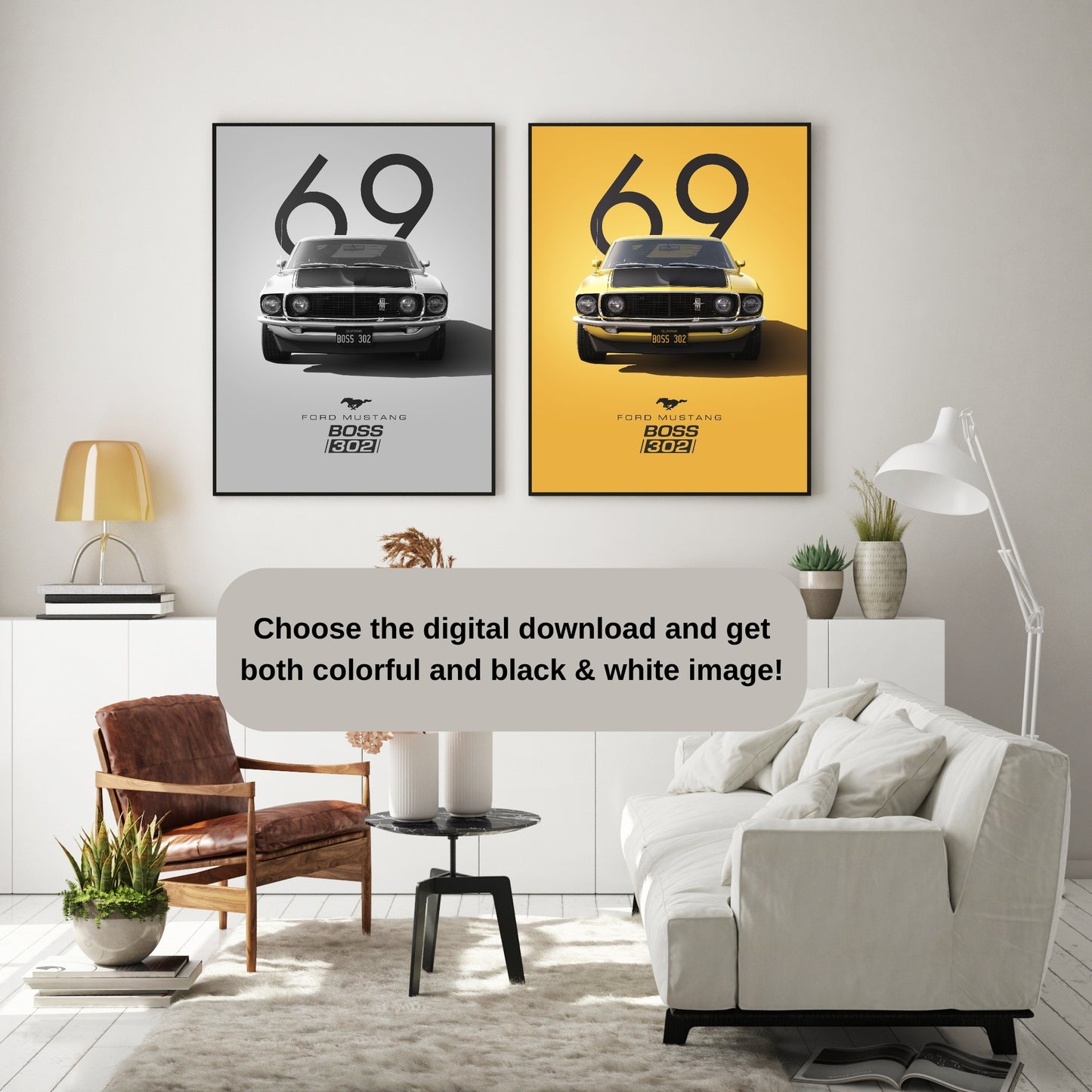 Vintage Ford Mustang Poster