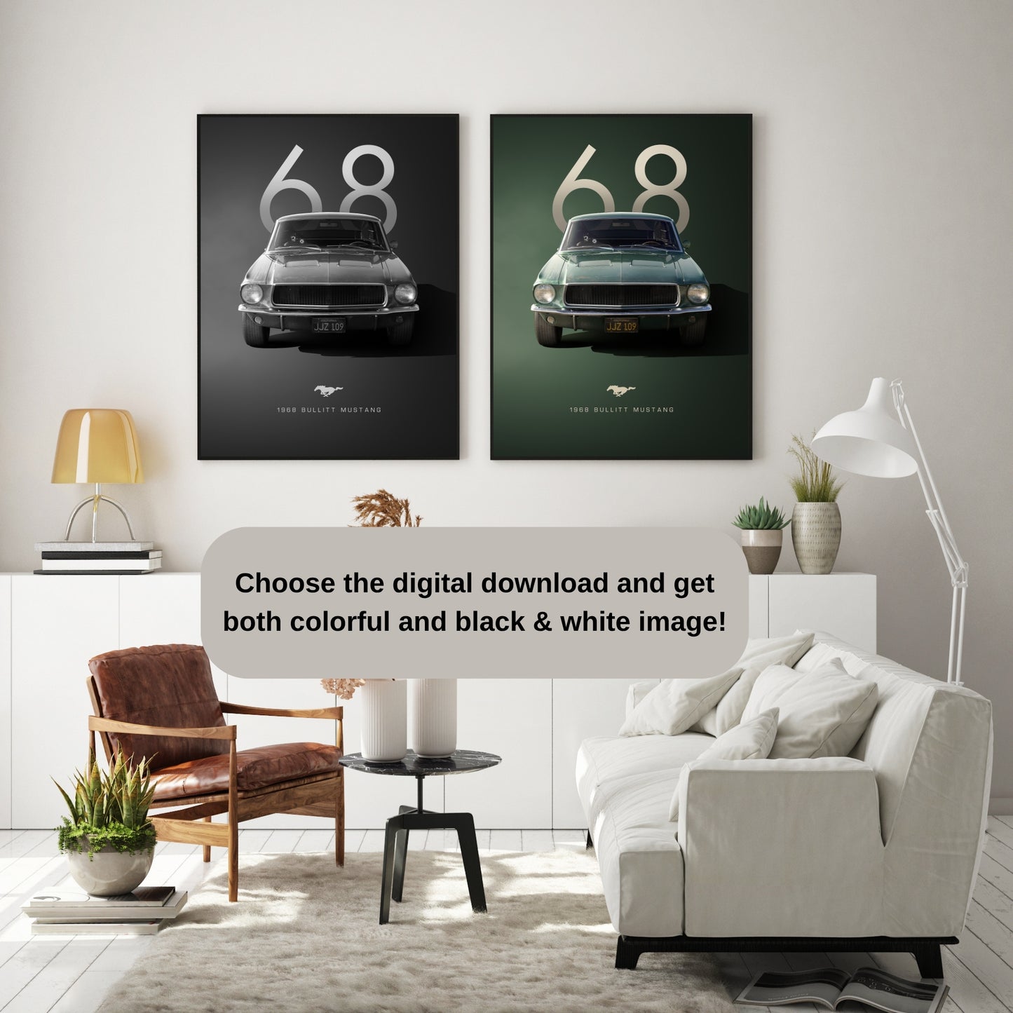 Vintage Ford Mustang Poster