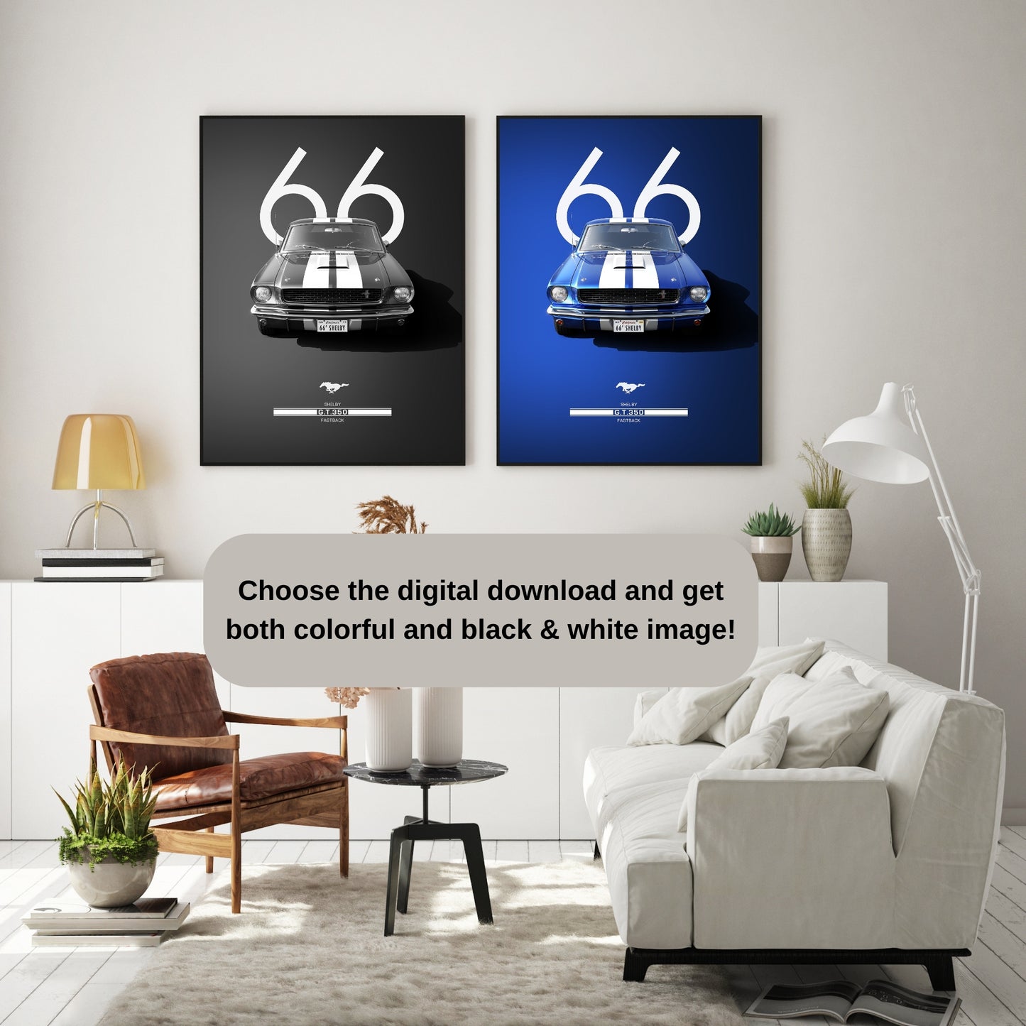 Vintage Ford Mustang Poster