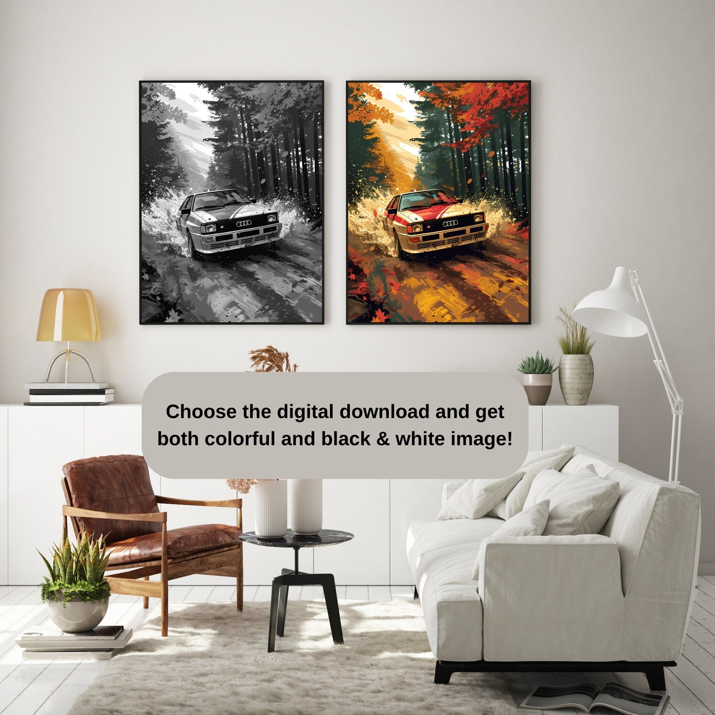 Audi Quattro AI Poster