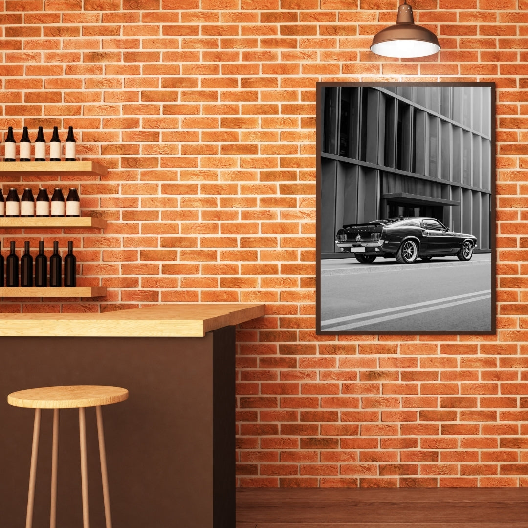 Vintage Ford Mustang Poster