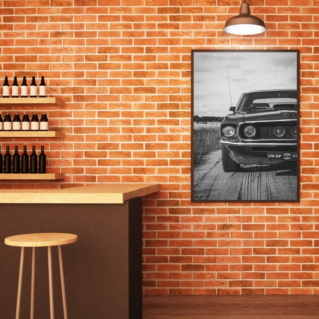 Vintage Ford Mustang Poster