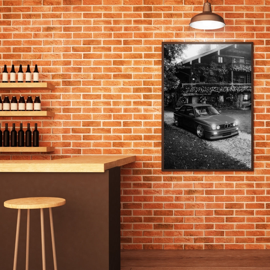 Vintage BMW E30 Poster