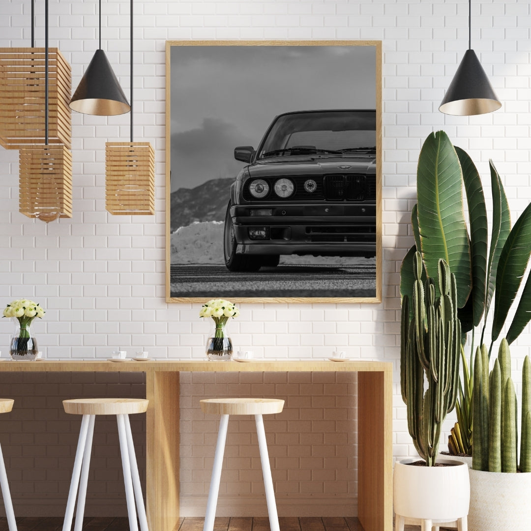 Vintage BMW E30 Poster