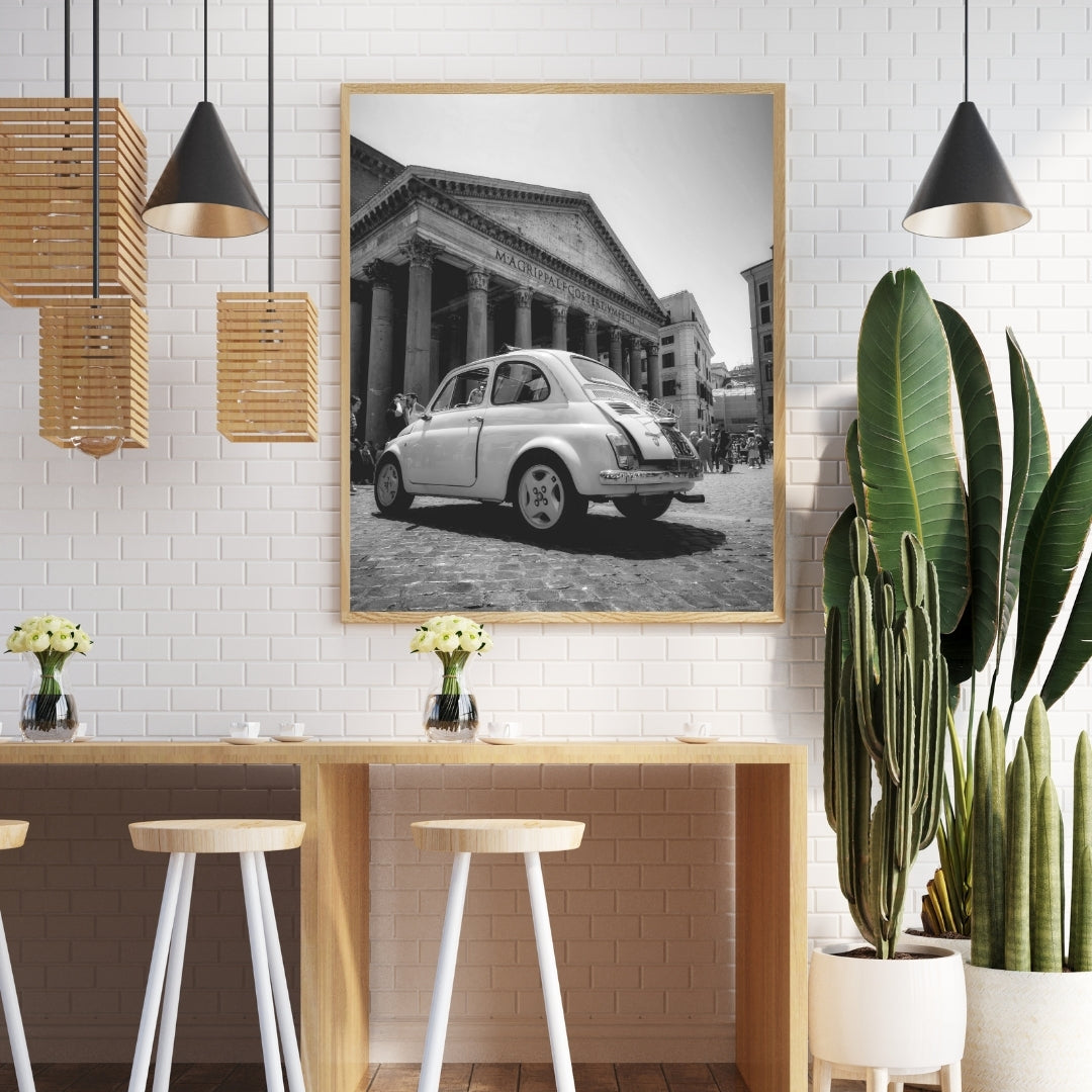 Vintage Fiat 500 Poster