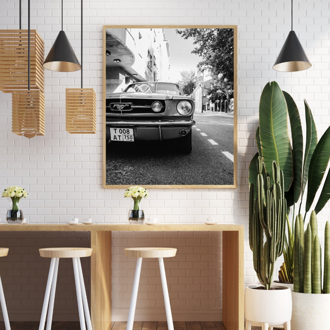 Vintage Ford Mustang Poster