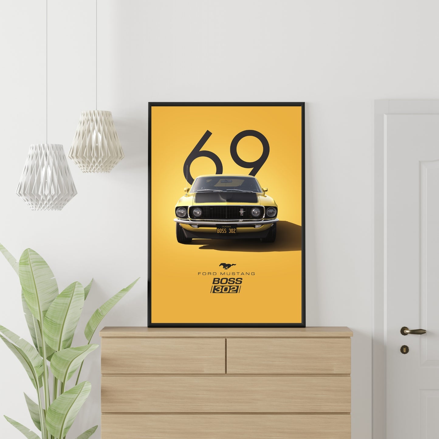 Vintage Ford Mustang Poster