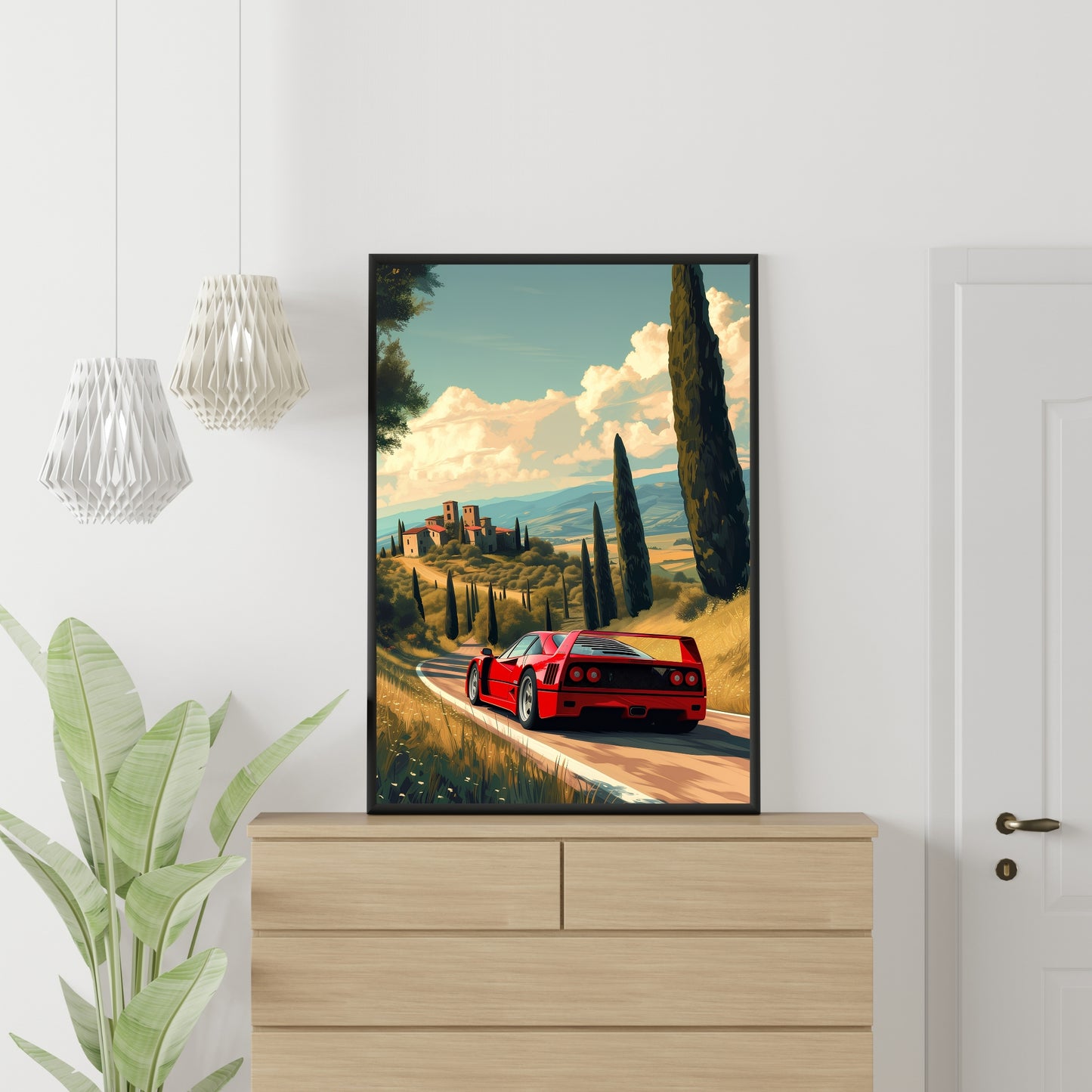 Ferrari F40 Poster AI
