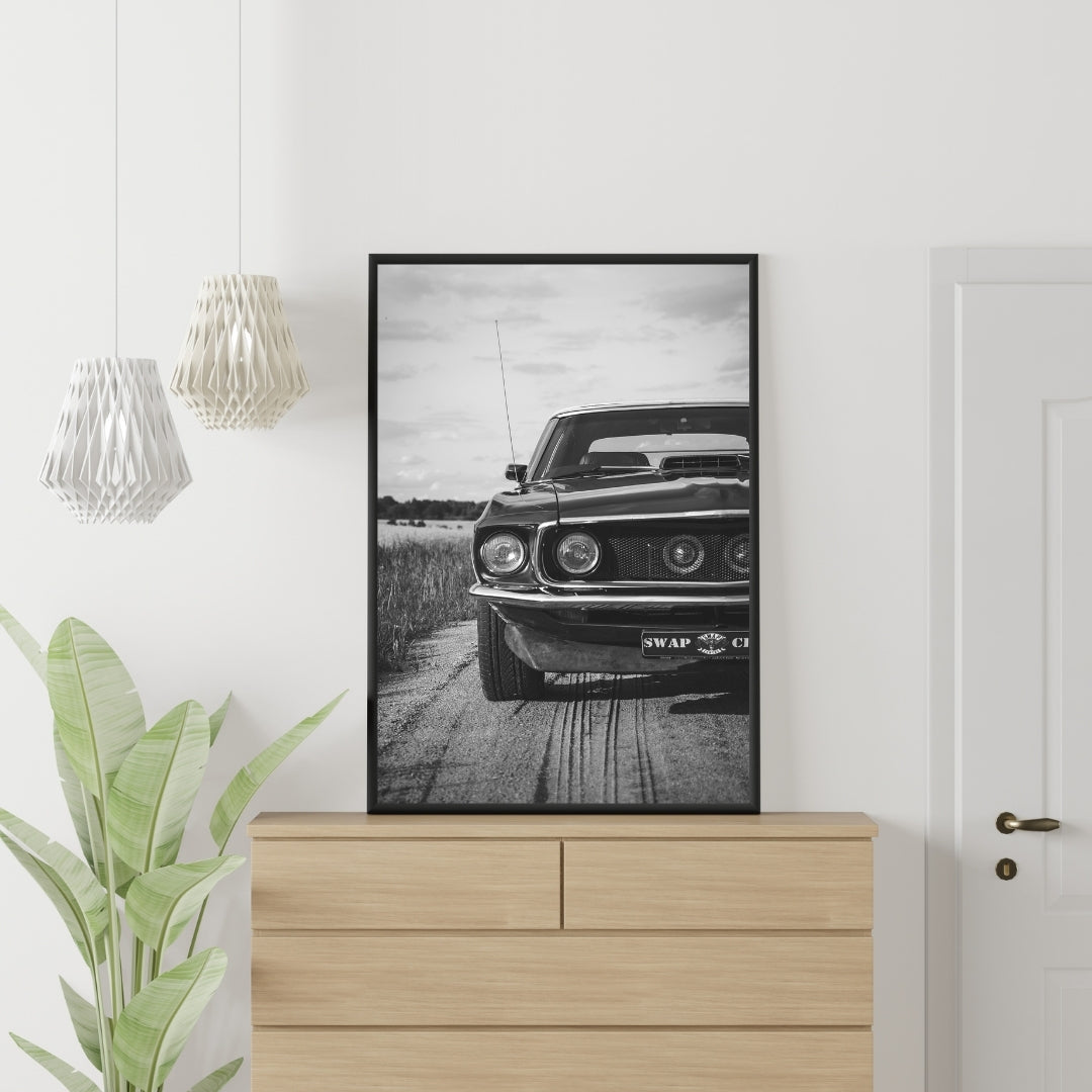 Vintage Ford Mustang Poster