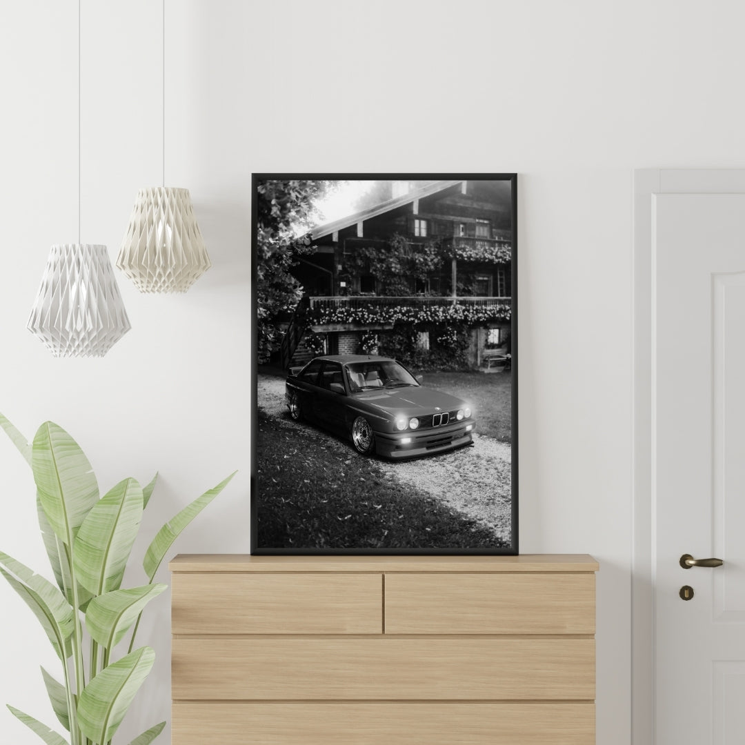 Vintage BMW E30 Poster