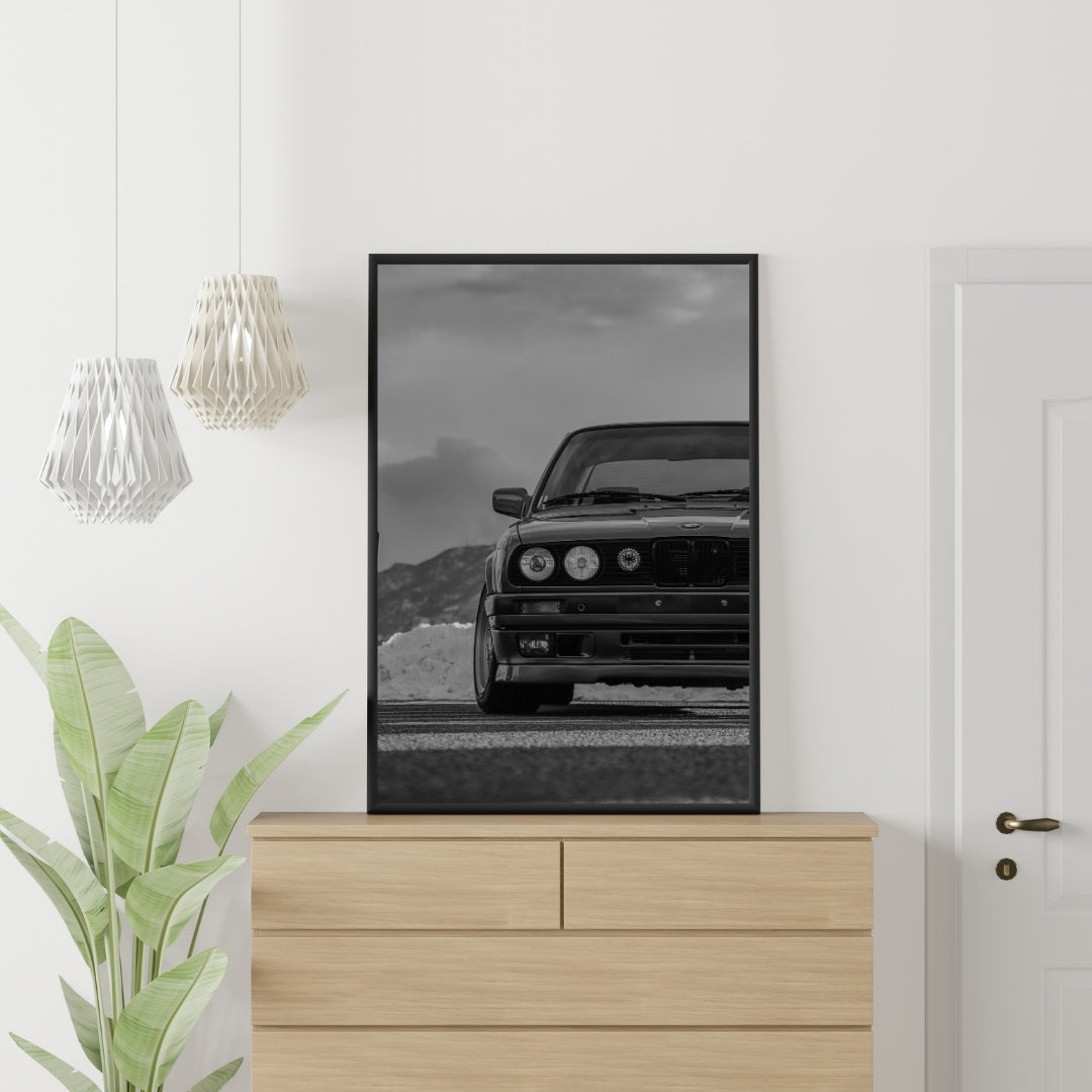 Vintage BMW E30 Poster