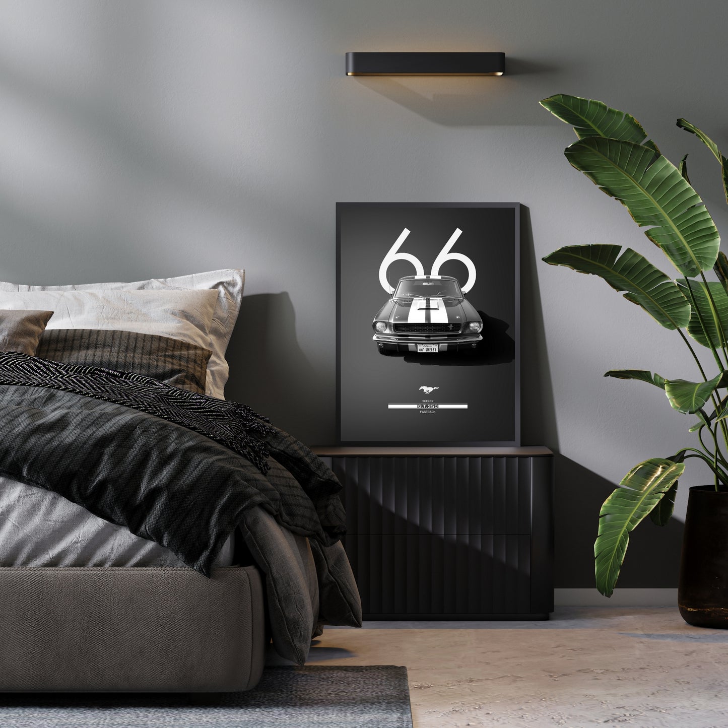 Vintage Ford Mustang Poster