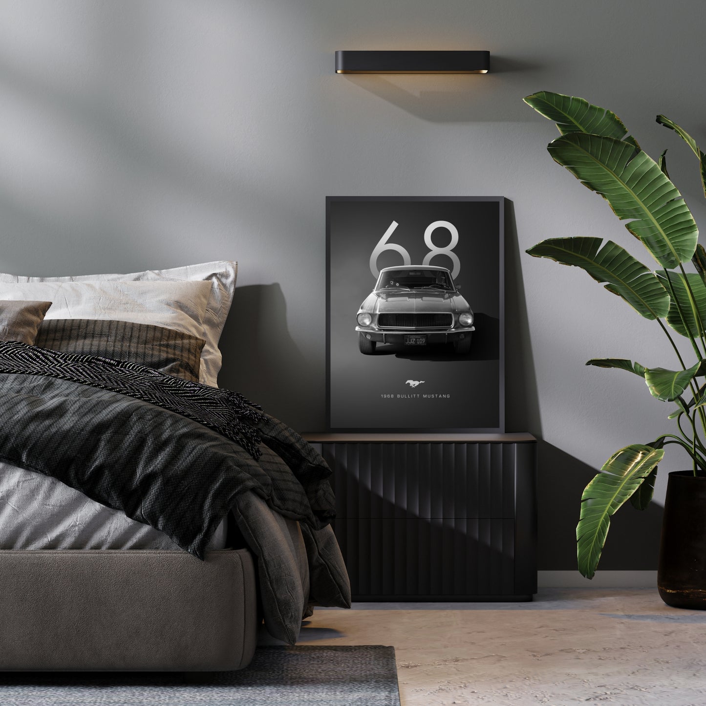 Vintage Ford Mustang Poster