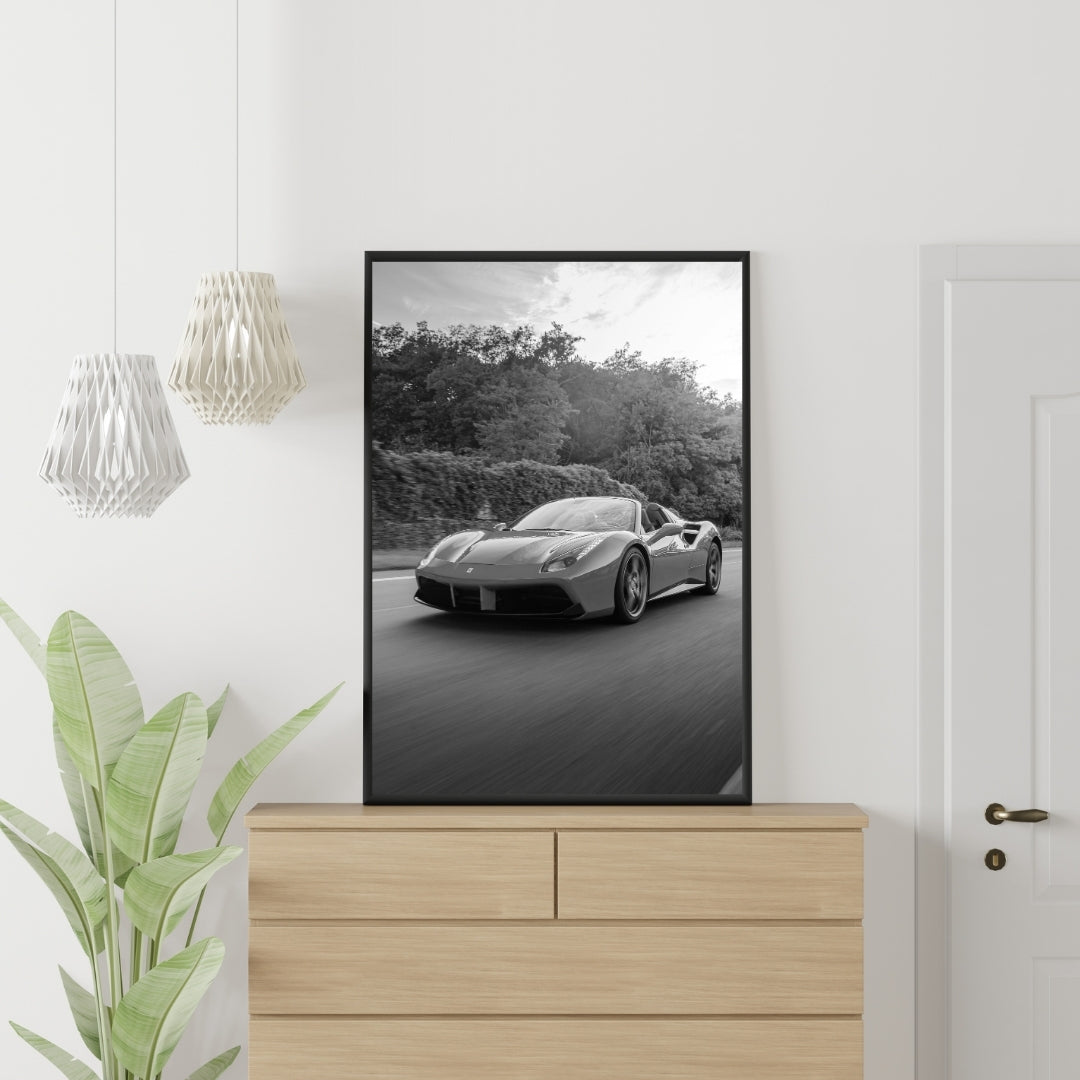 Ferrari 488 Spider Poster