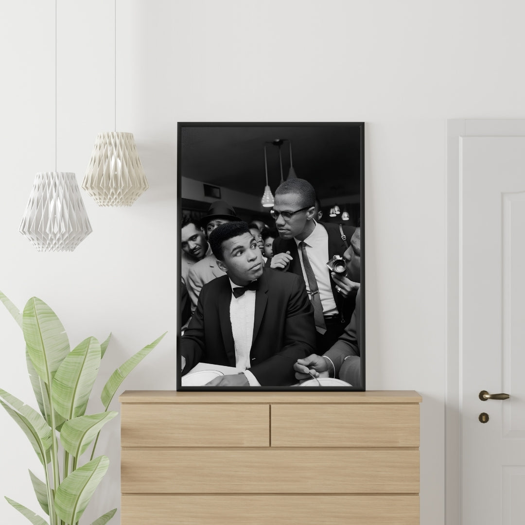 Muhammad Ali and Malcolm X Poster