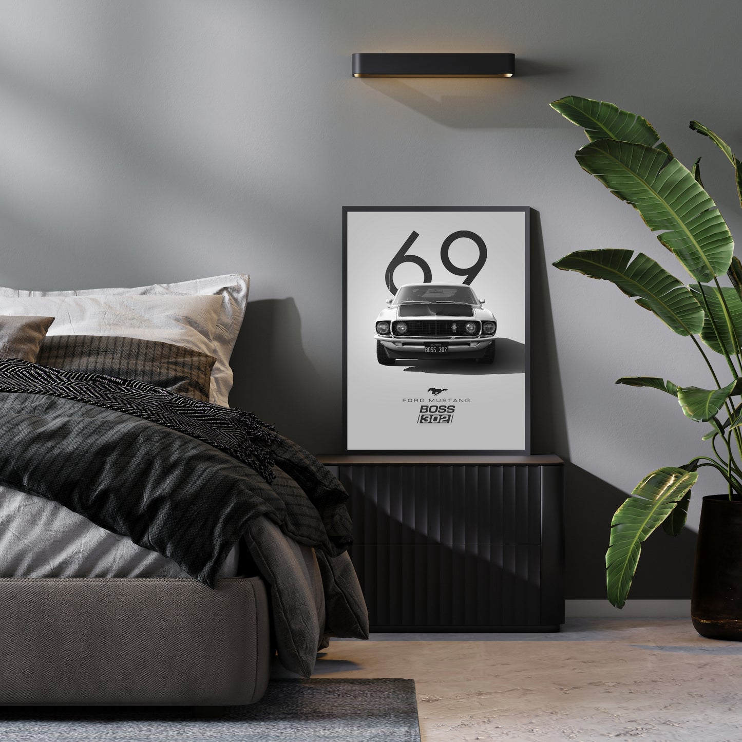 Vintage Ford Mustang Poster