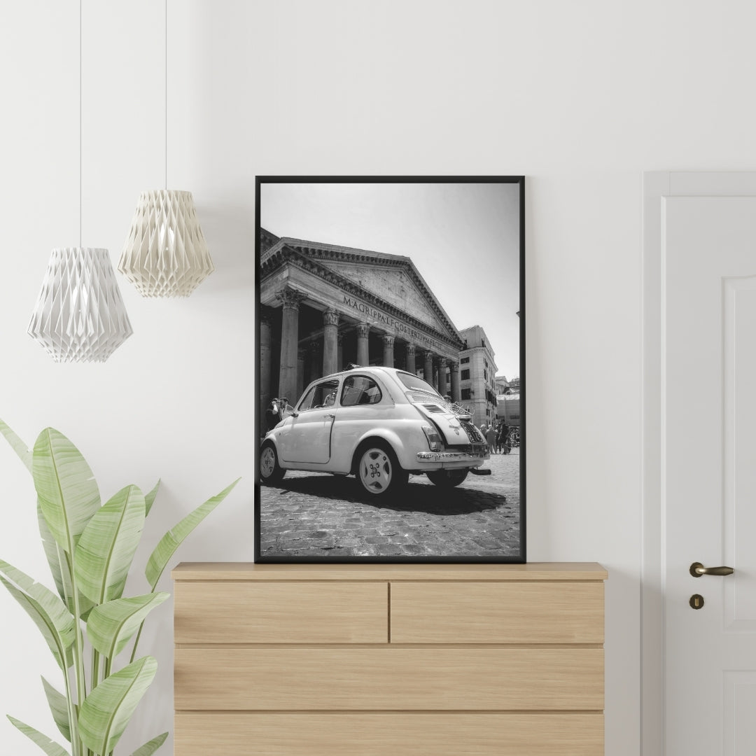 Vintage Fiat 500 Poster