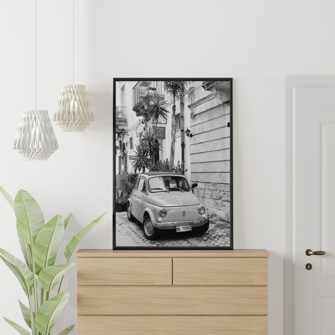 Vintage Fiat 500 Poster