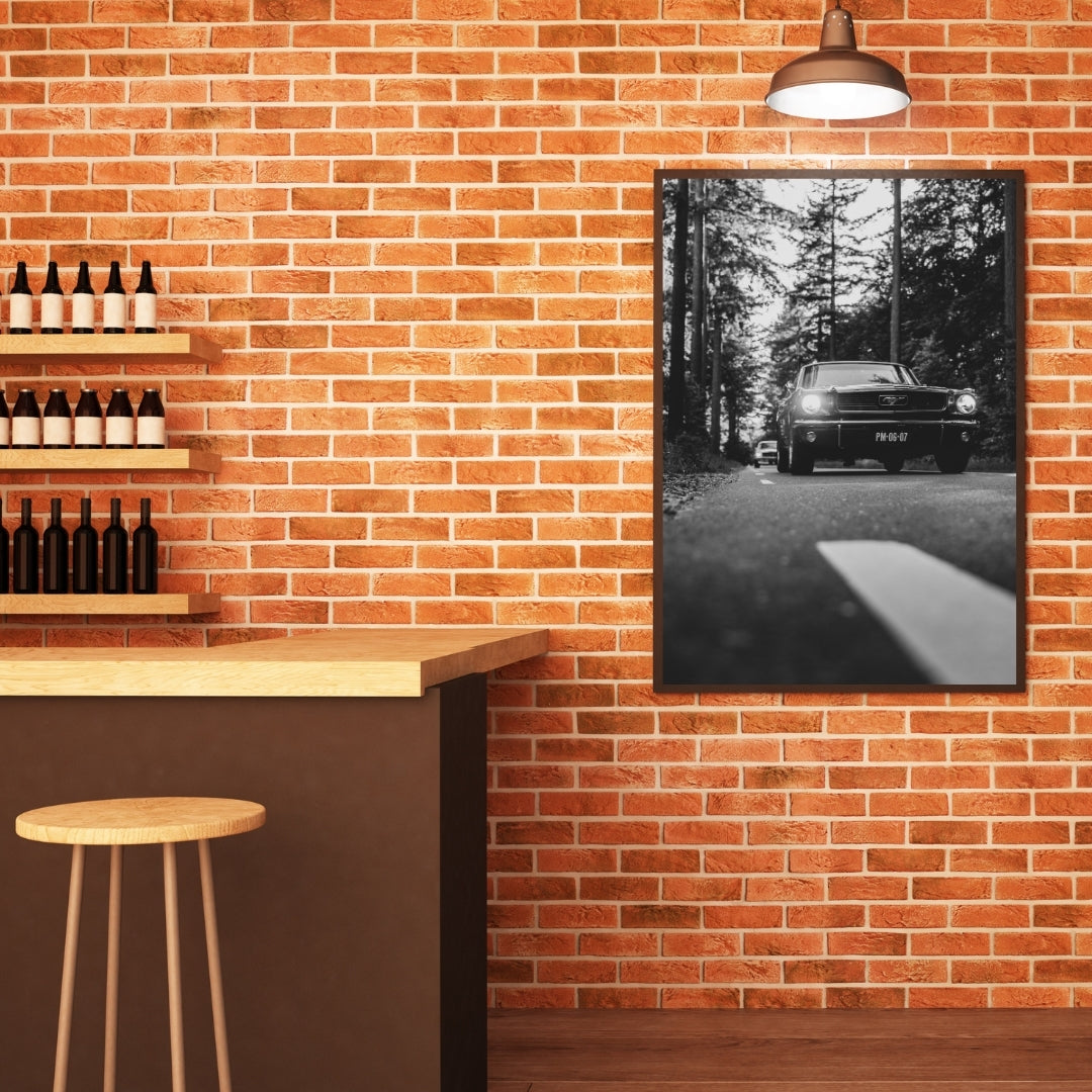 Vintage Ford Mustang Poster