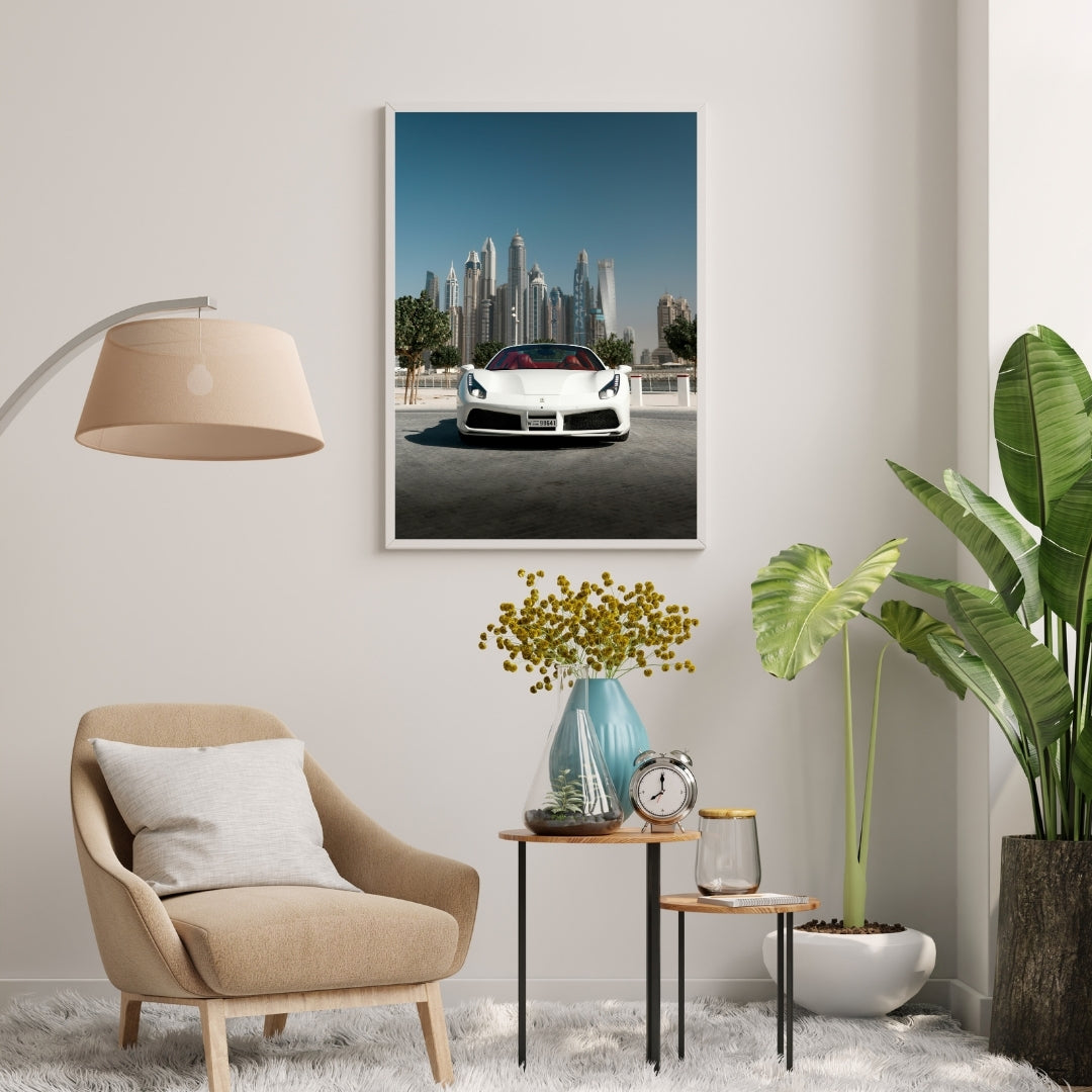 Ferrari 488 Spider Poster