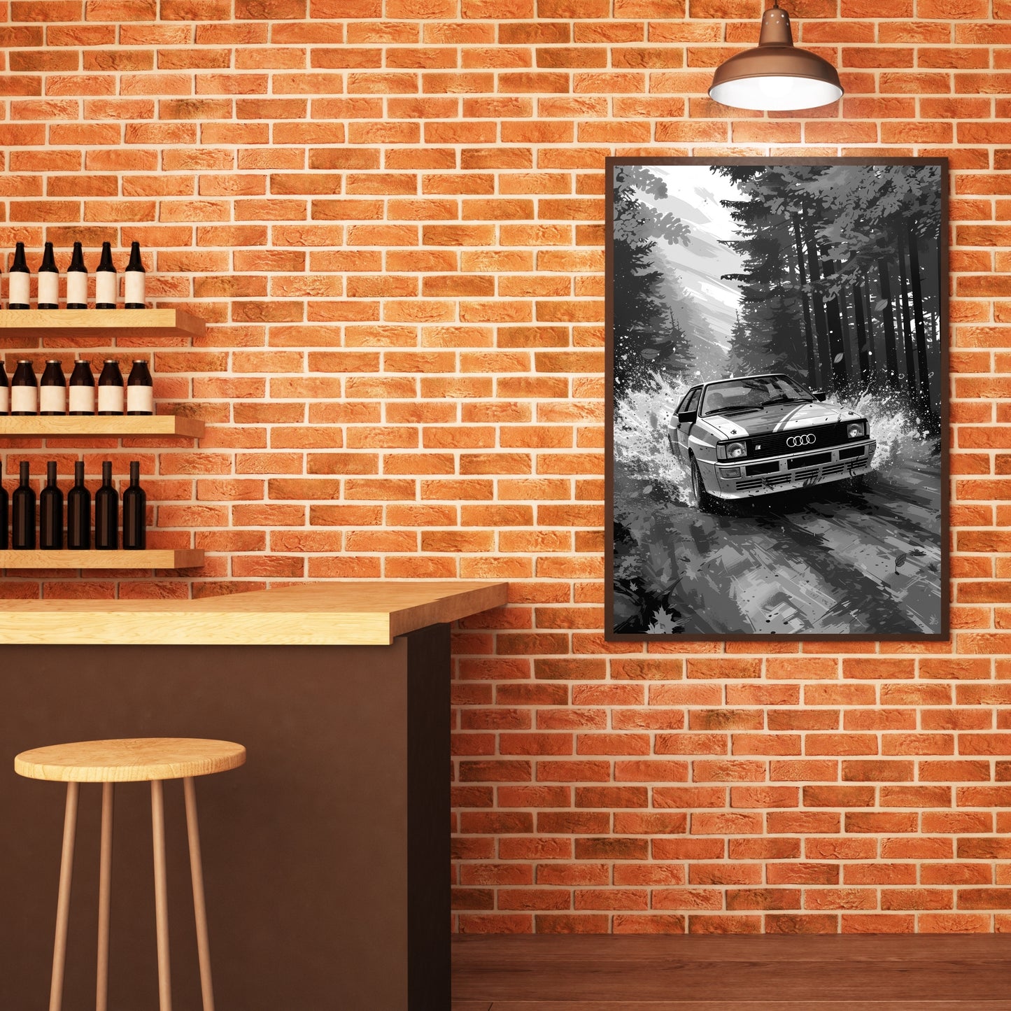 Audi Quattro AI Poster