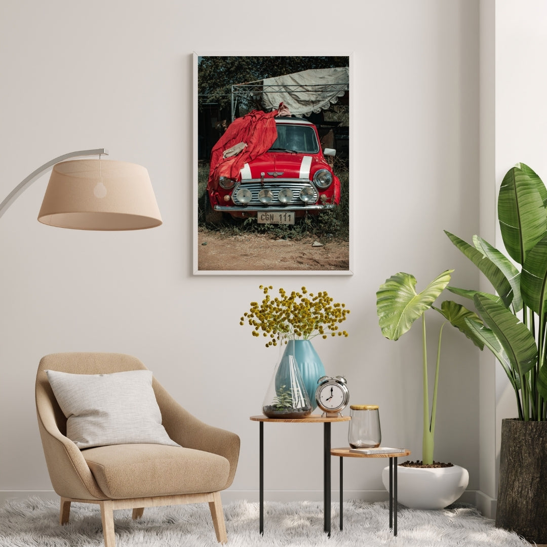 Vintage Mini Cooper Poster