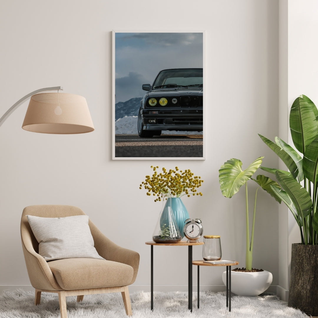 Vintage BMW E30 Poster