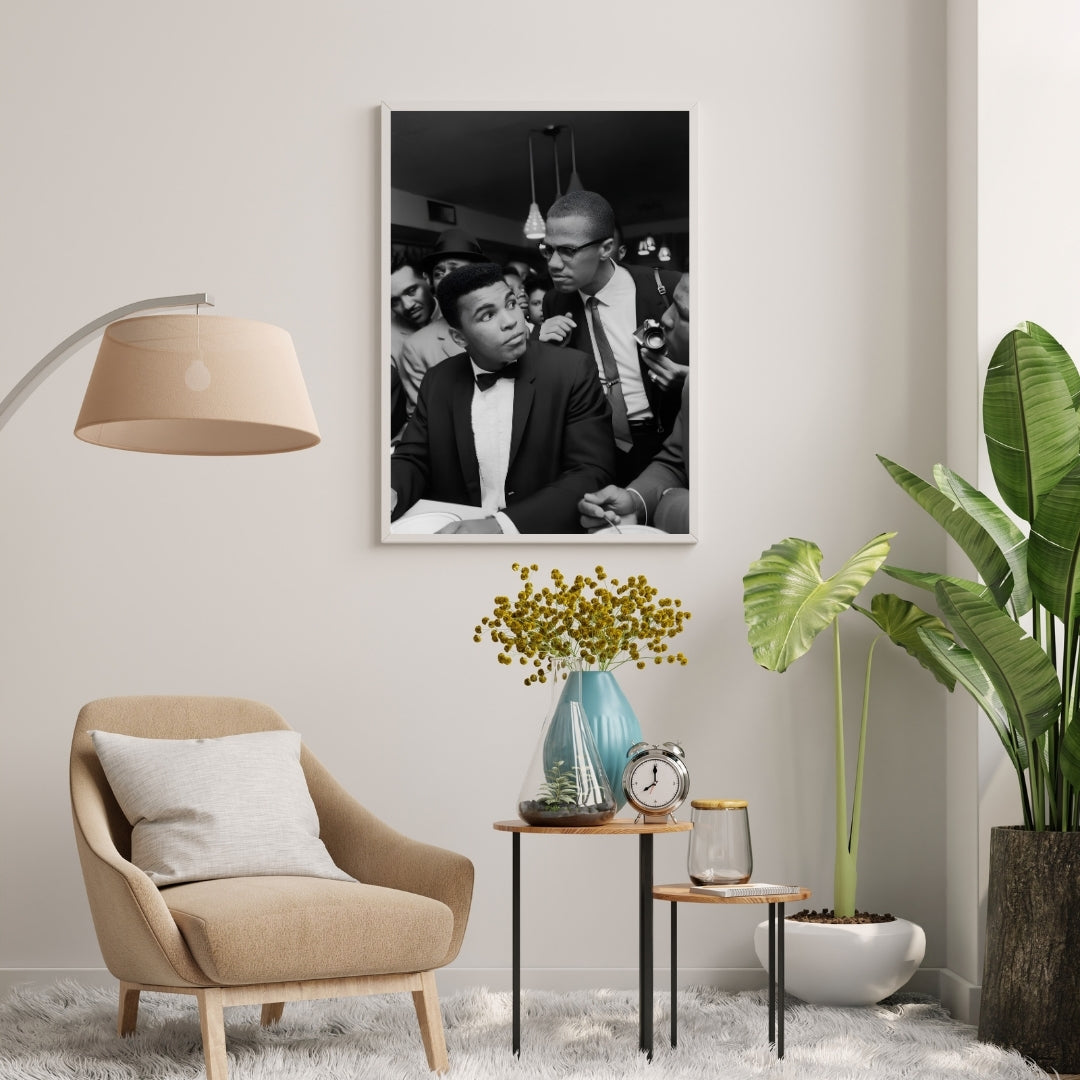 Muhammad Ali and Malcolm X Poster