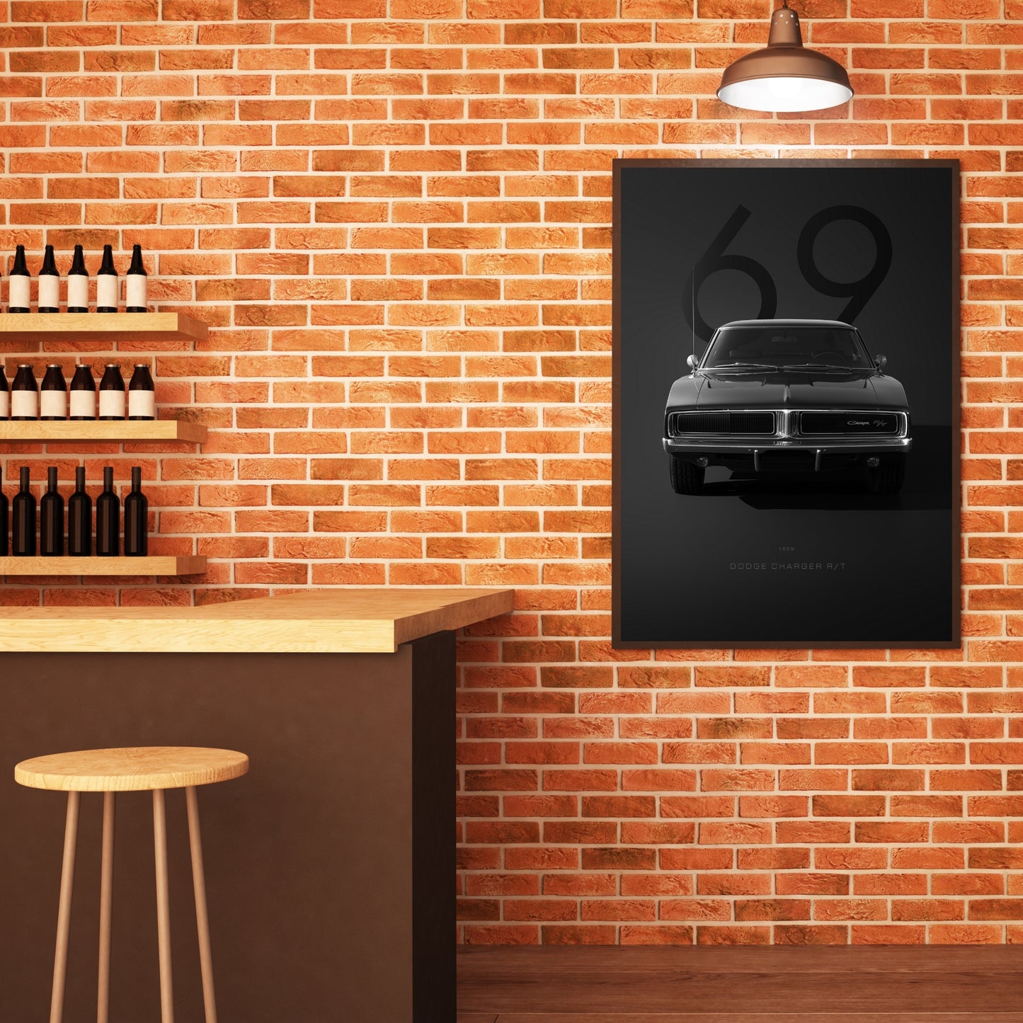 Vintage Dodge Charger Poster